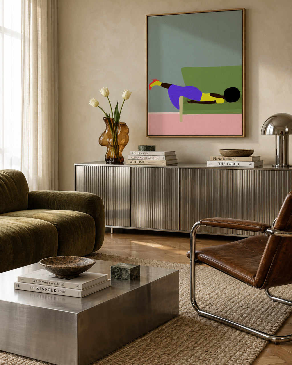 Wendy's Mood - Framed canvas in an interior