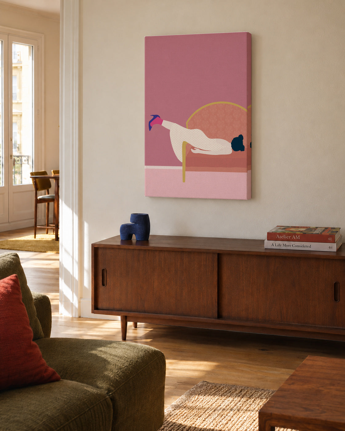 Maddies Mood - Unframed canvas in an interior