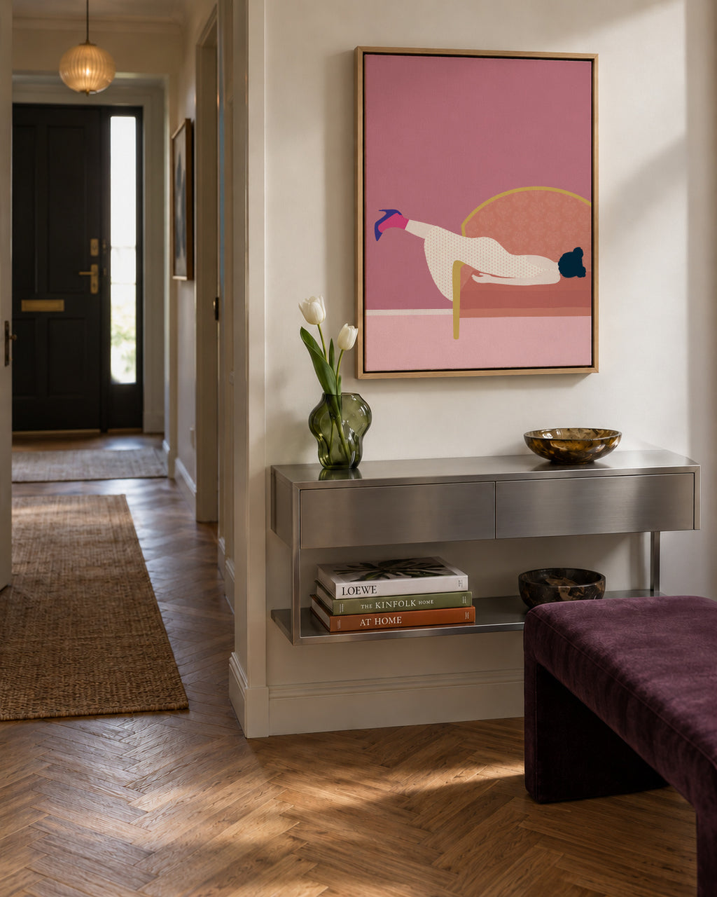 Maddies Mood - Framed canvas in an interior