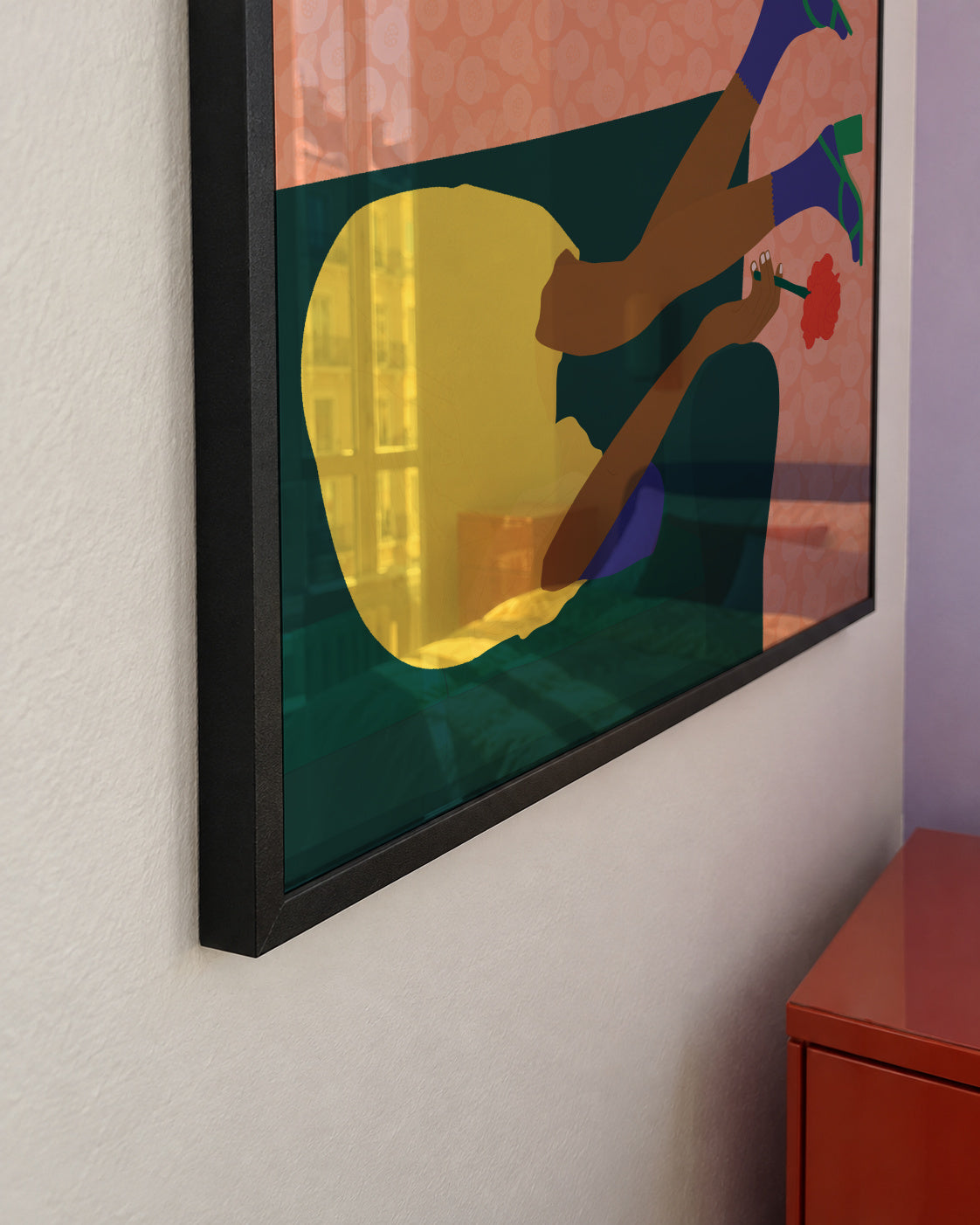 New Year's Eve - Framed poster detail