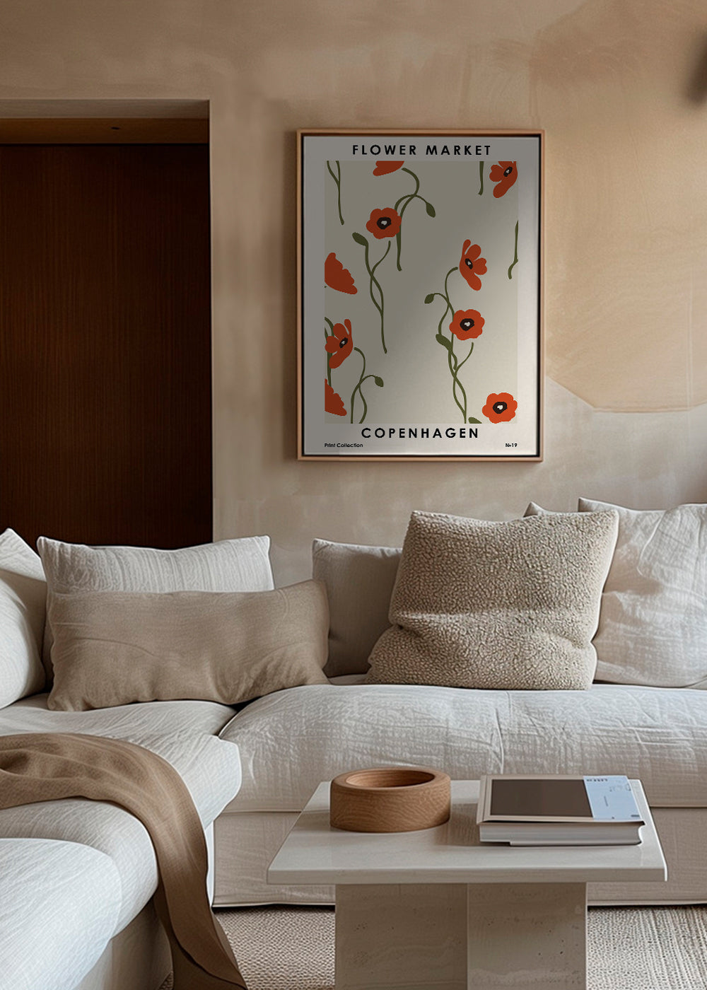 Botanisk poster: Köpenhamns vallmo