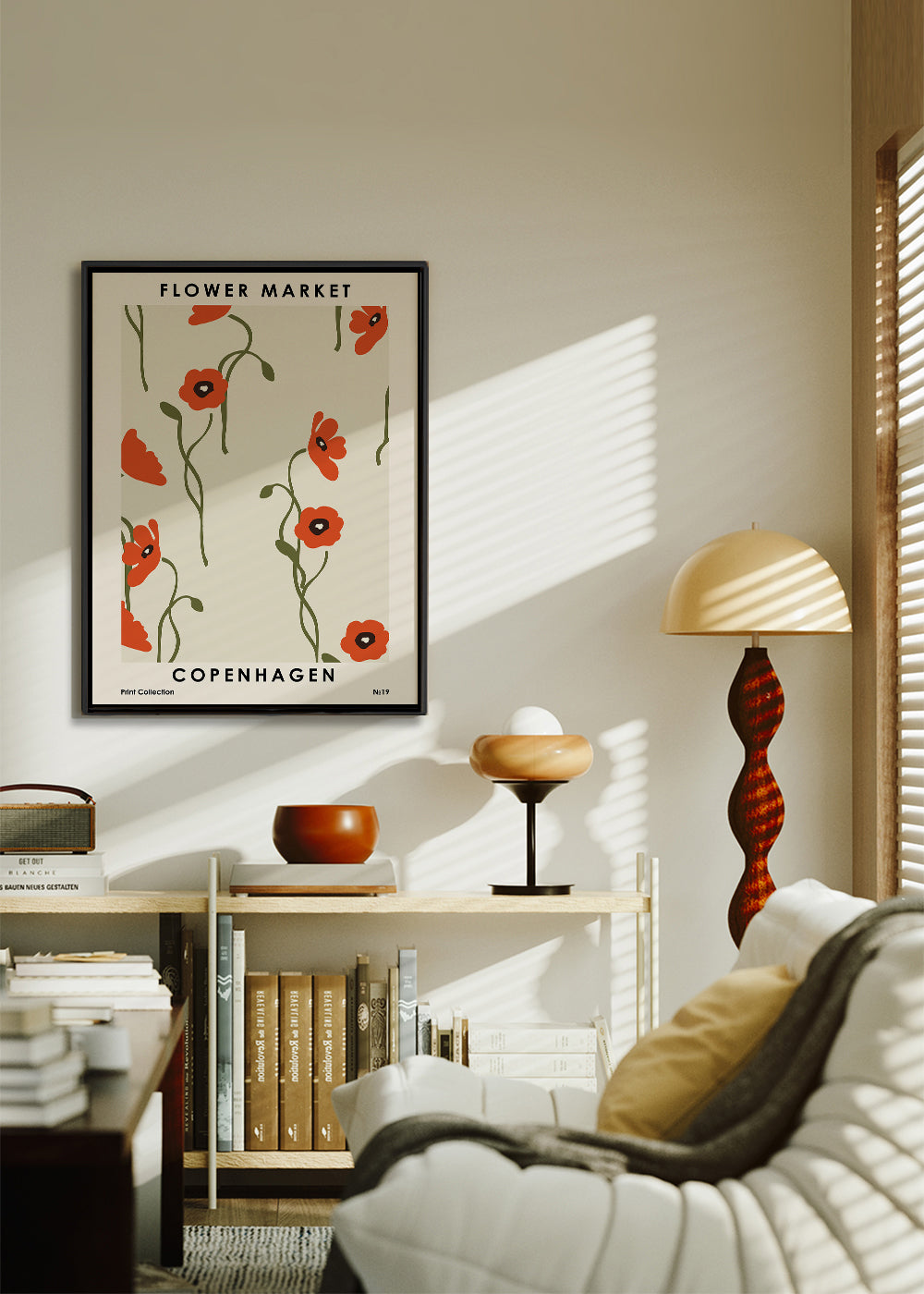 Botanisk poster: Köpenhamns vallmo