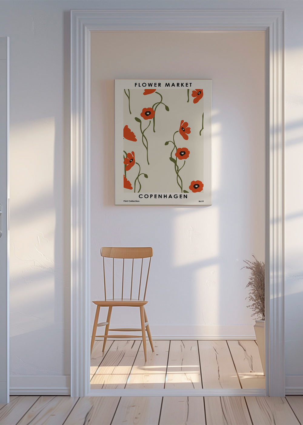 Botanisk poster: Köpenhamns vallmo
