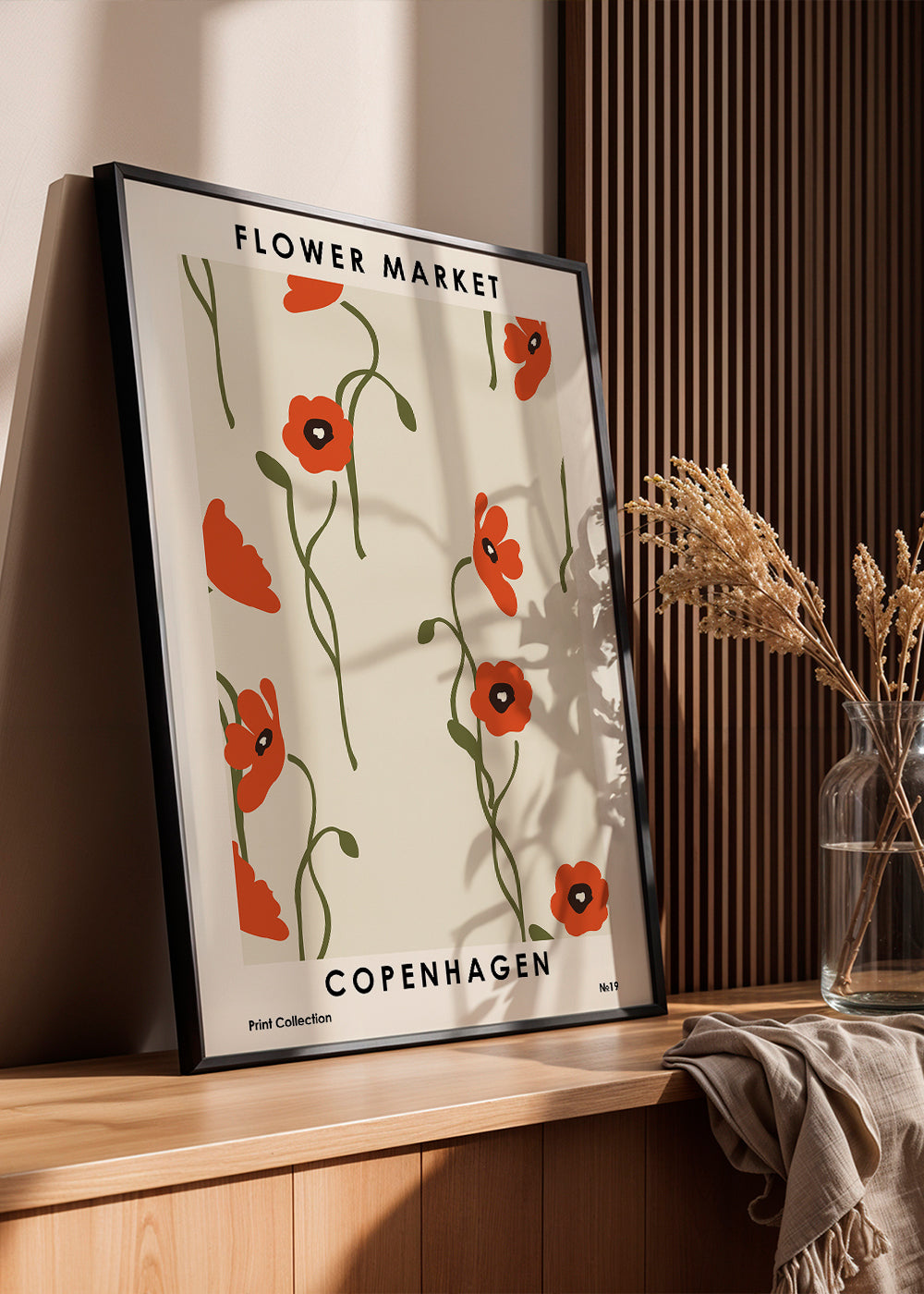 Botanisk poster: Köpenhamns vallmo