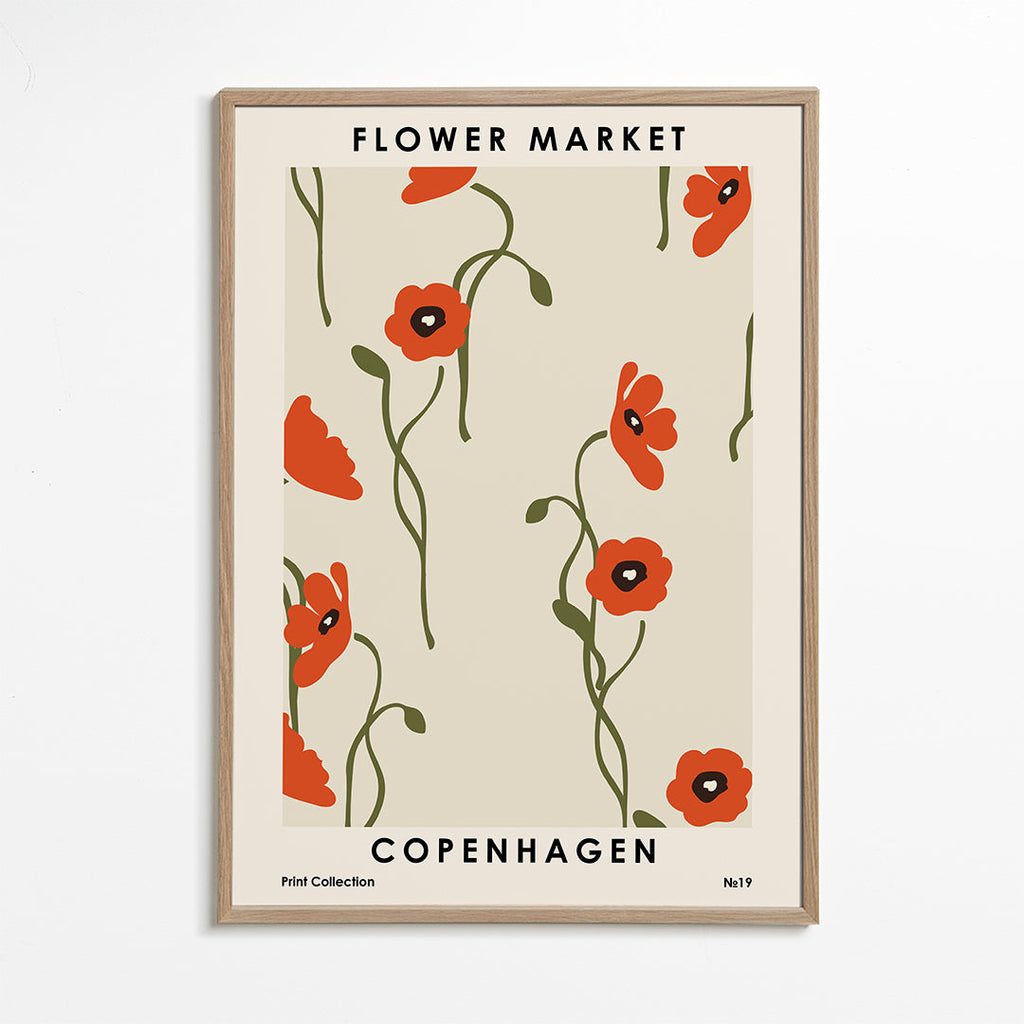 Botanisk poster: Köpenhamns vallmo