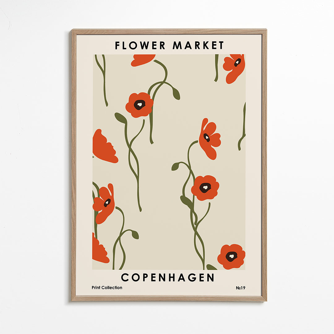 Botanisk poster: Köpenhamns vallmo