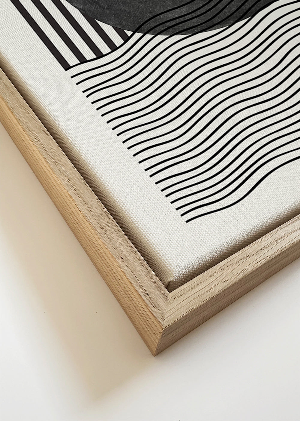 Geometrisk poster: cirkel och vågor