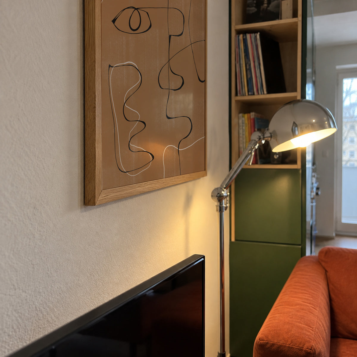 Abstract Face No3. - Framed poster detail