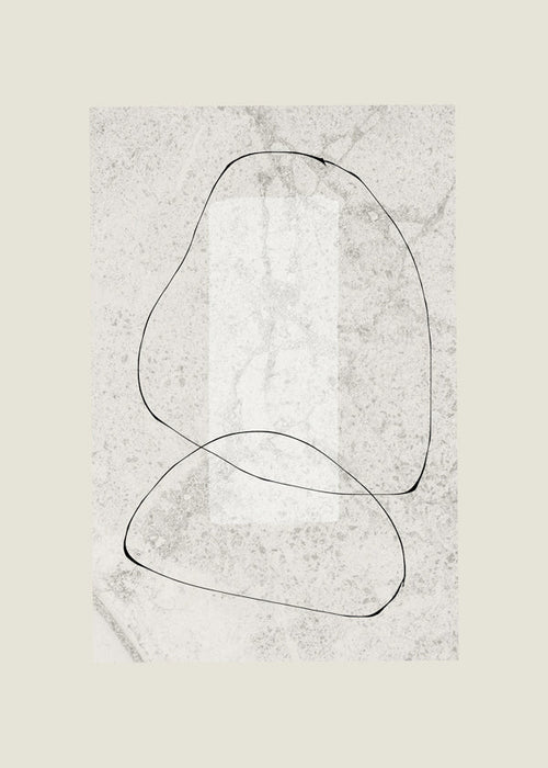 Minimalistisk tavla med kontinuerliga linjer