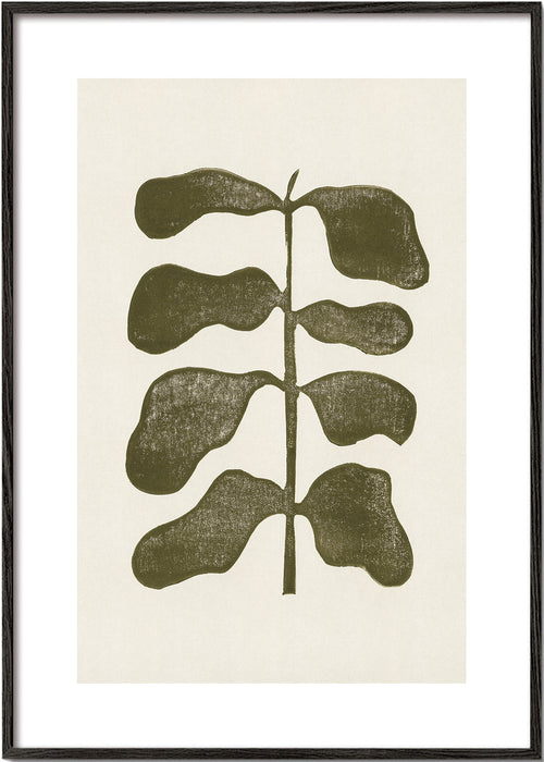 Botanisk poster gröna blad