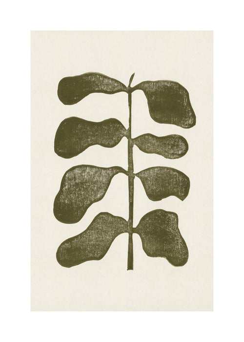 Botanisk poster gröna blad