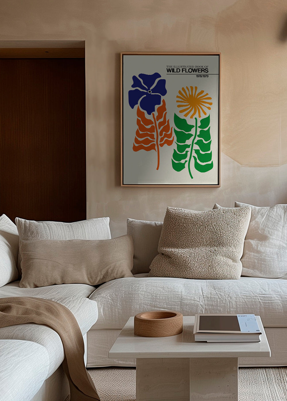 Botanisk poster: Vilda blommor grafisk