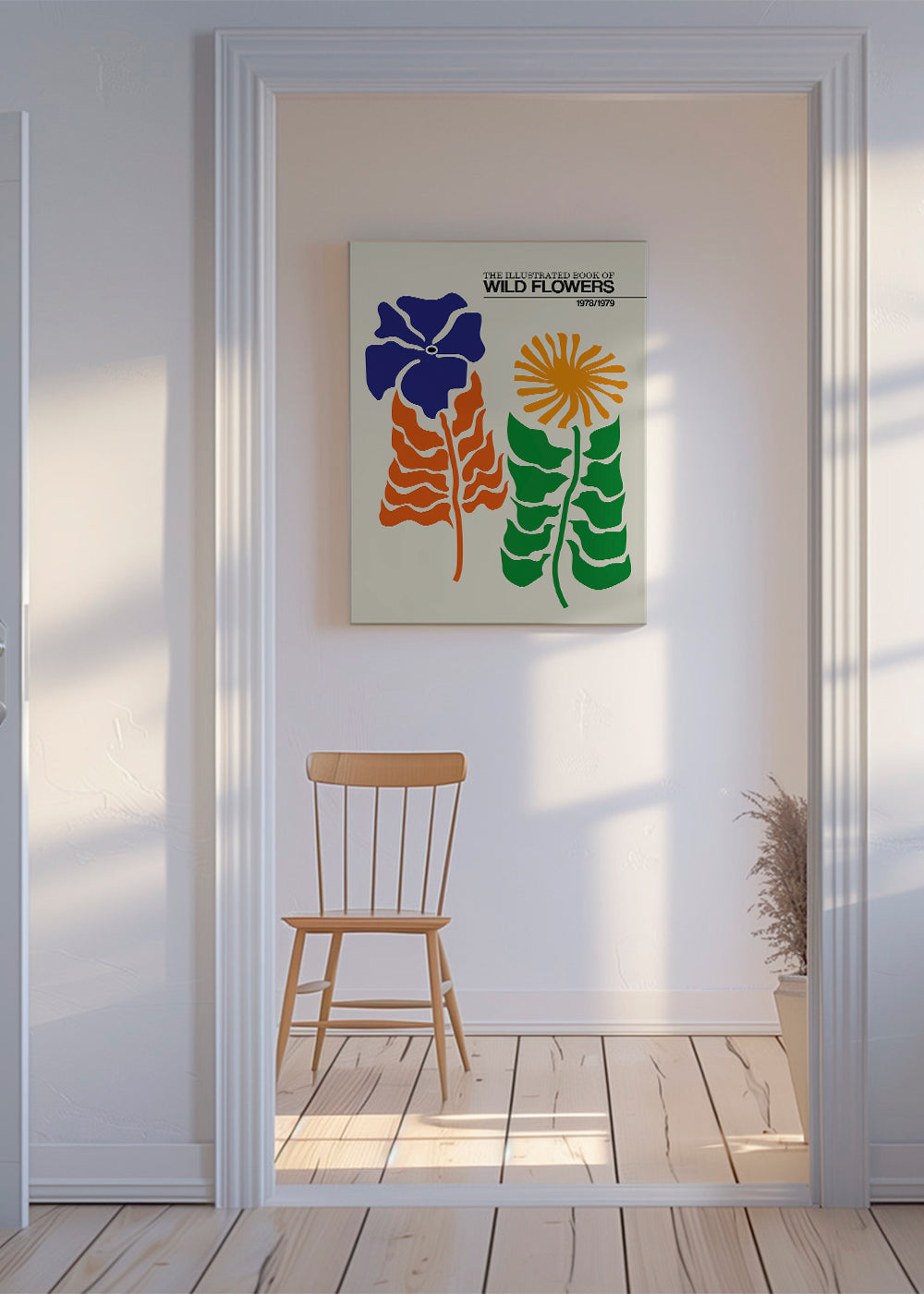 Botanisk poster: Vilda blommor grafisk