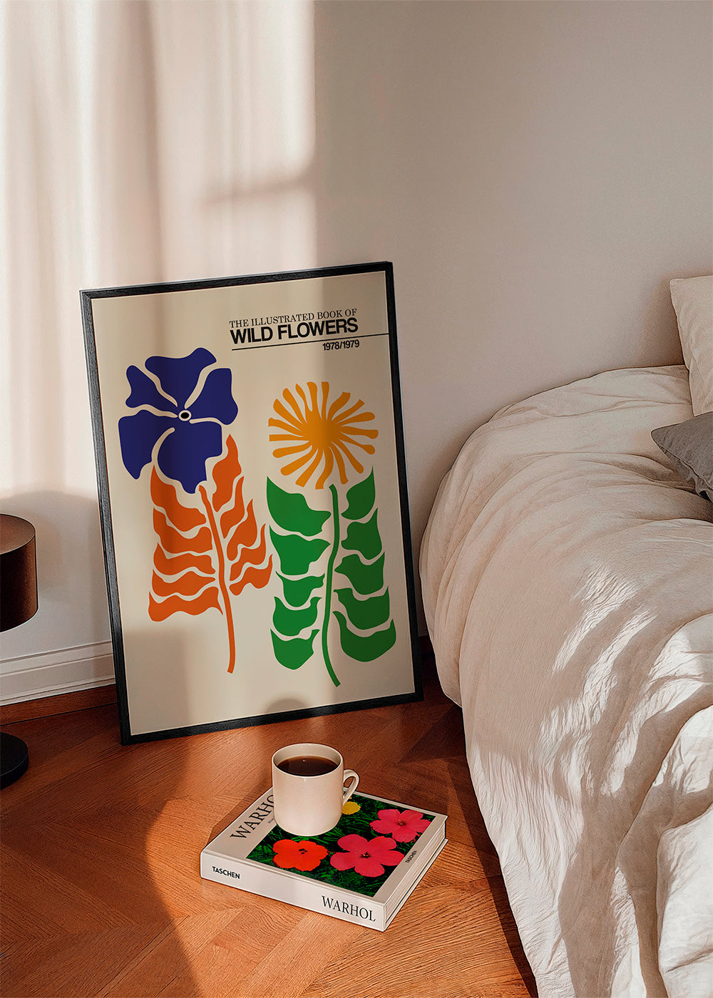 Botanisk poster: Vilda blommor grafisk