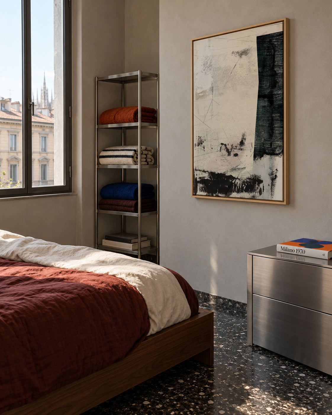 Movement - Framed canvas in an interior
