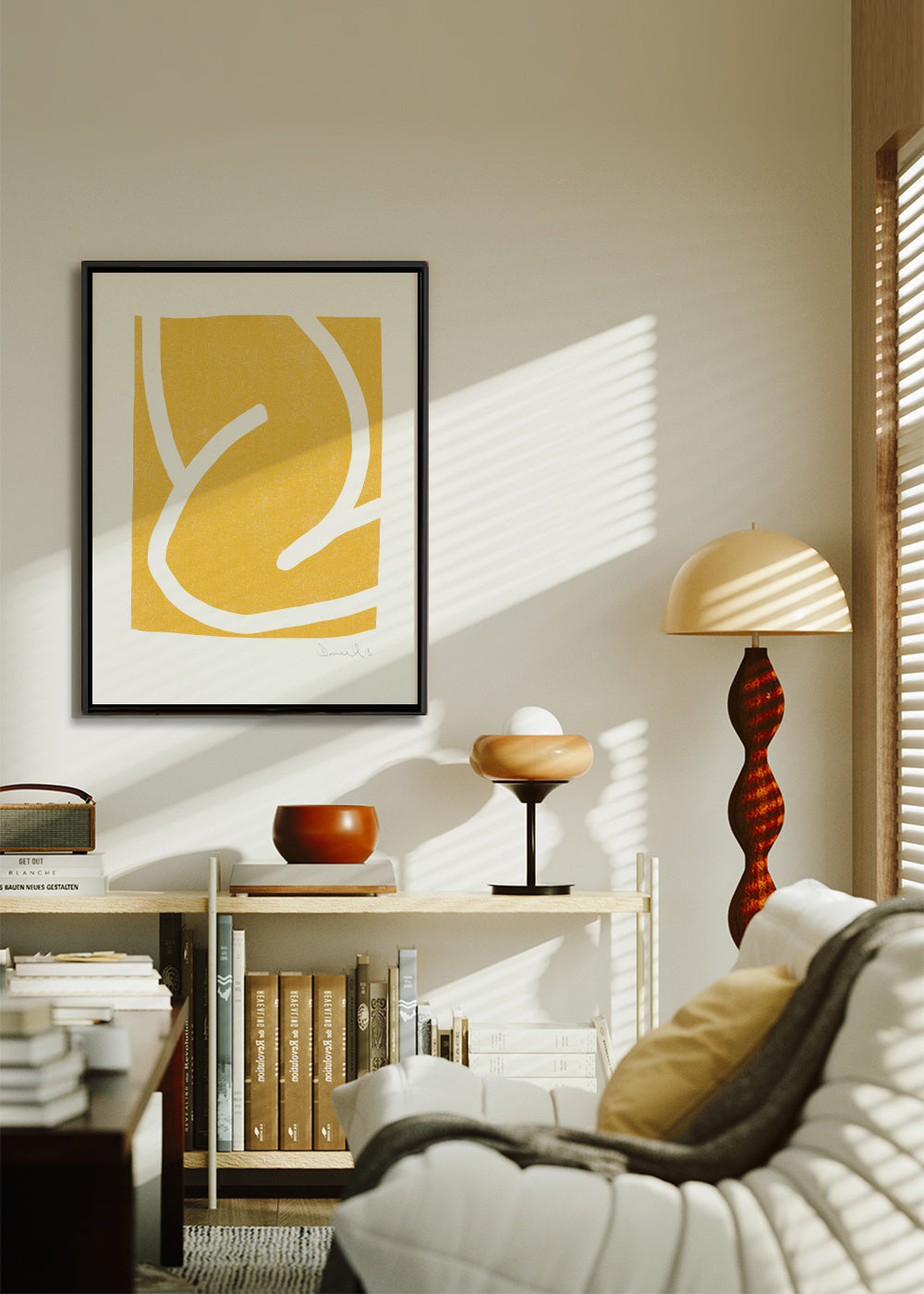 Mellow - Framed canvas in an interior