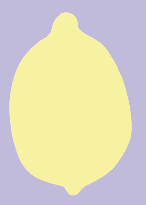 Kökskonst citron silhuett