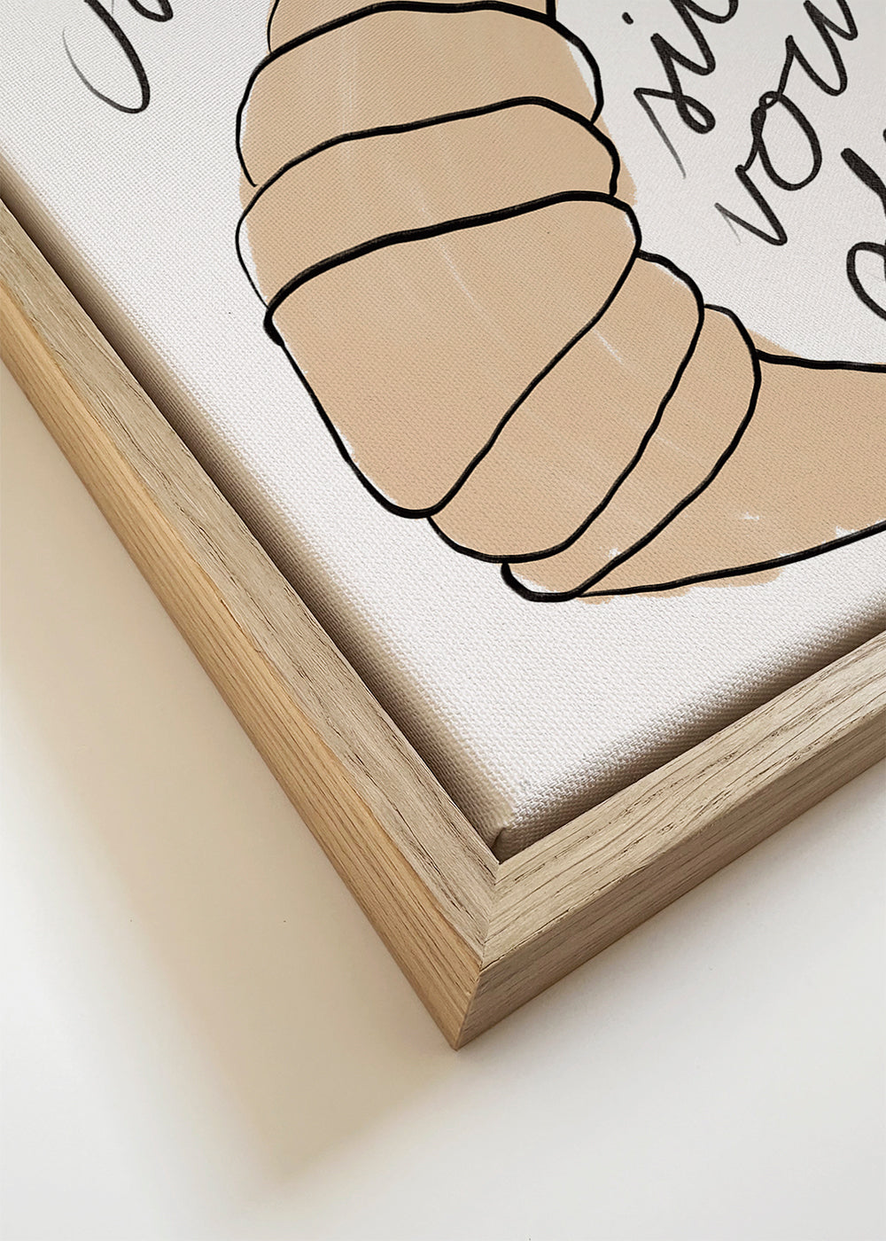 Kökskonst med croissant-illustration