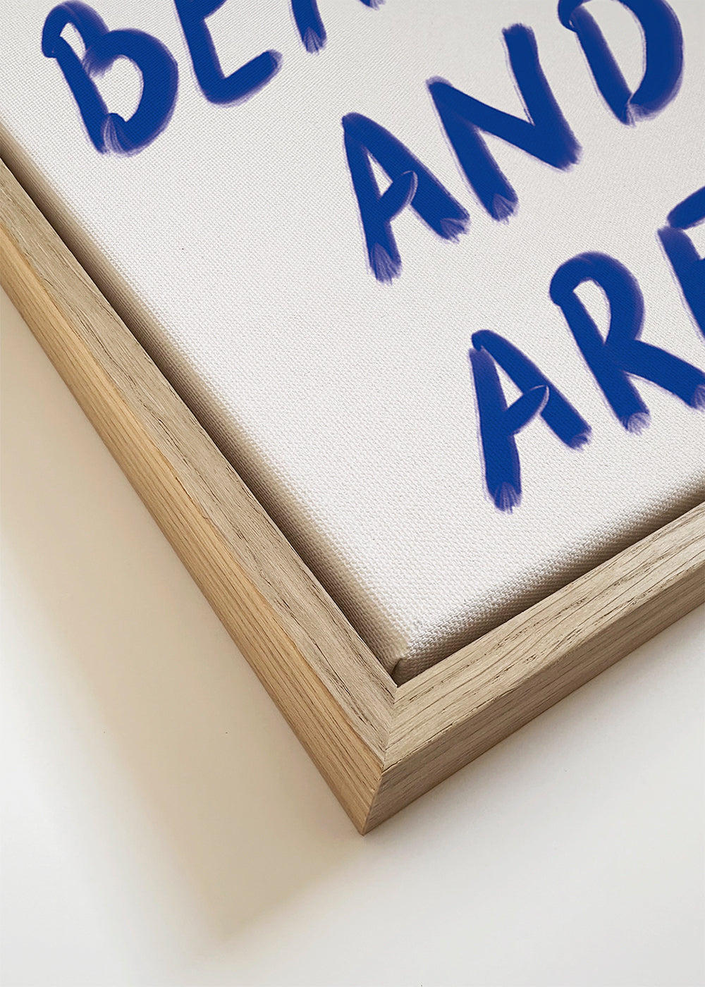 Typografisk illustration ”Reminder” i blå