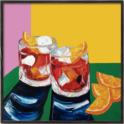 Kökskonst med Negronis-illustration