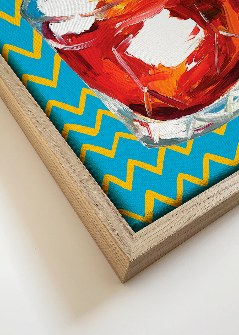 Kökskonst Negroni-illustration i glas