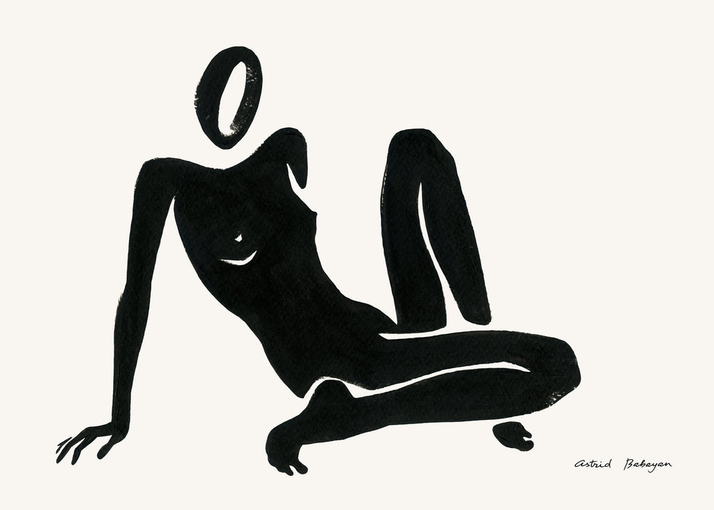 Black figure #3 - Unframed art print