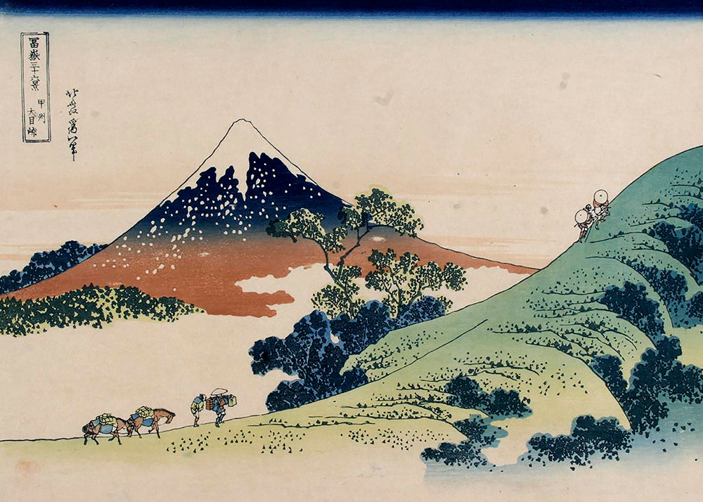 Landskapskonst: Mount Fuji i ukiyo-e-stil