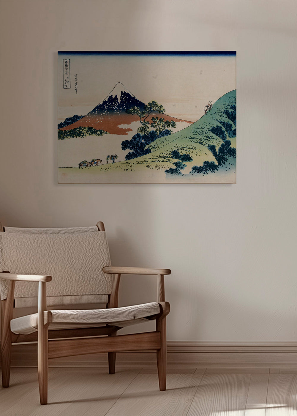 Landskapskonst: Mount Fuji i ukiyo-e-stil