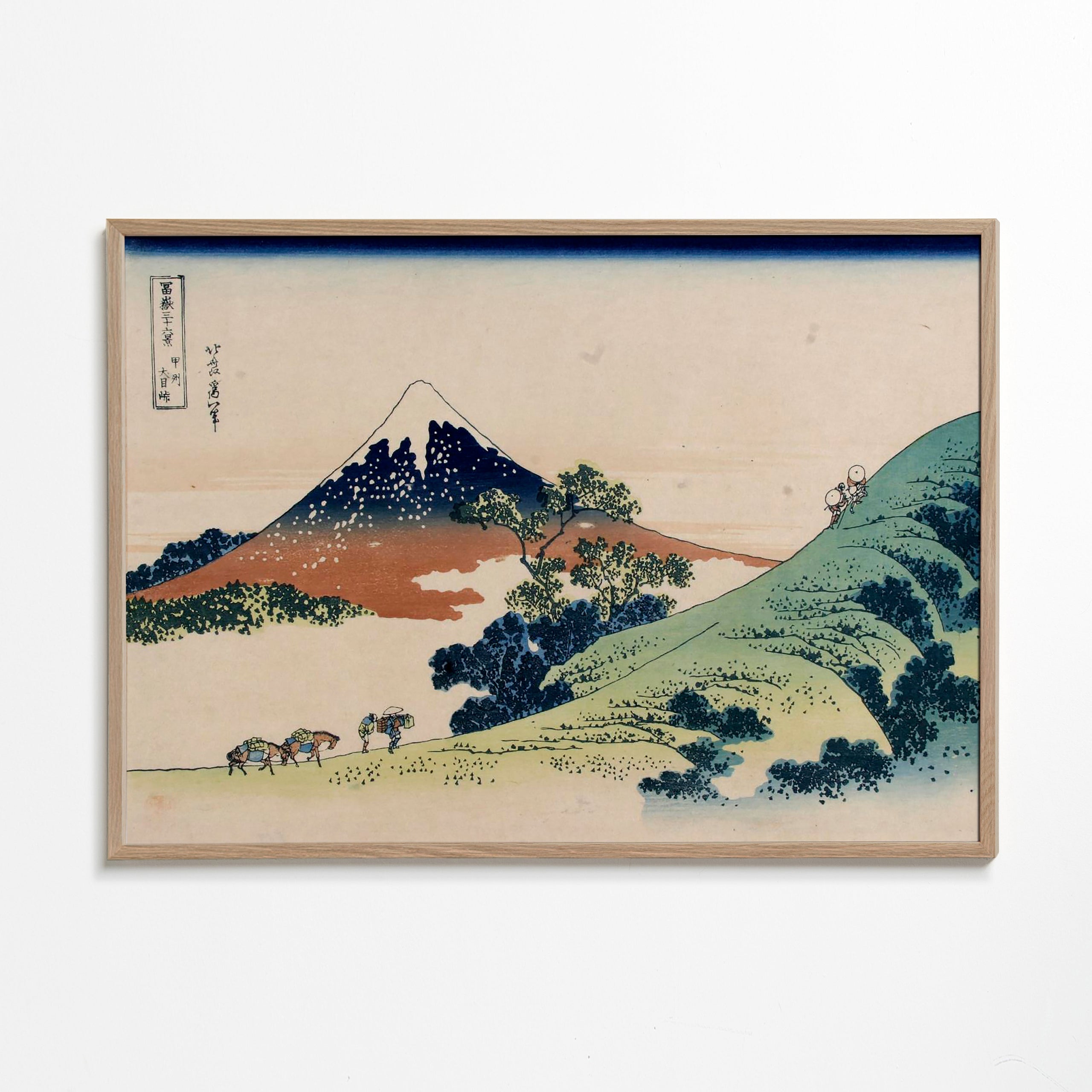 Landskapskonst: Mount Fuji i ukiyo-e-stil
