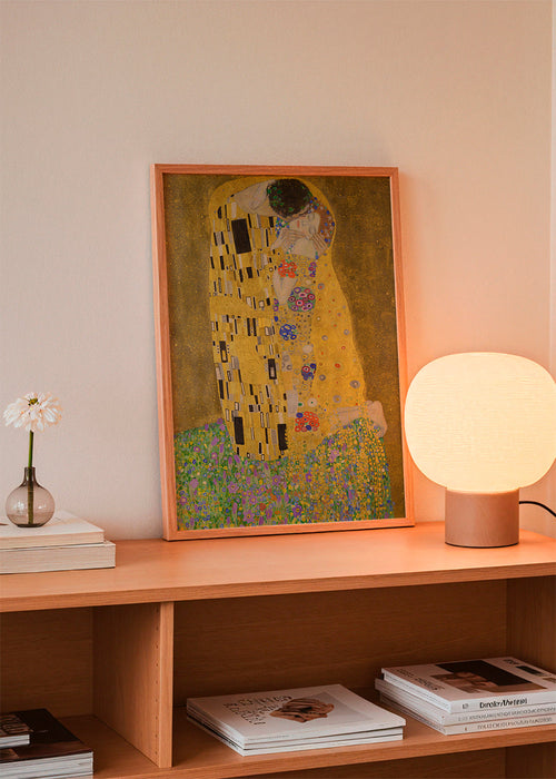 Vintage-affisch Gyllene kyssen