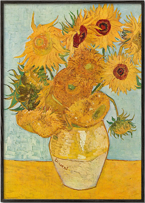 Botanisk poster Solrosor i vas