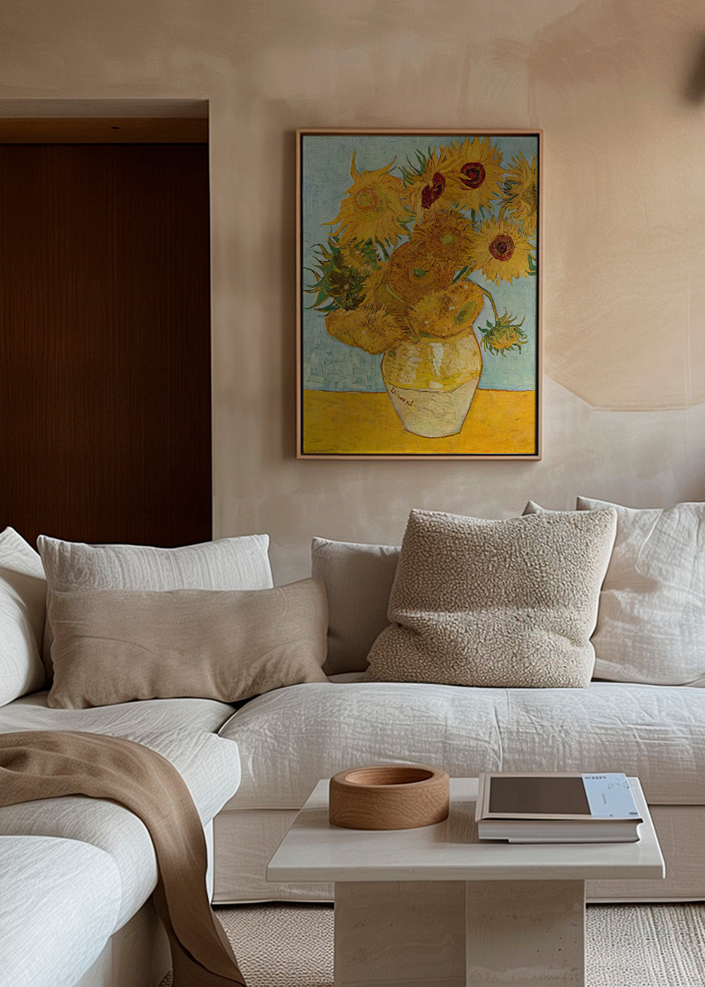 Botanisk poster Solrosor i vas