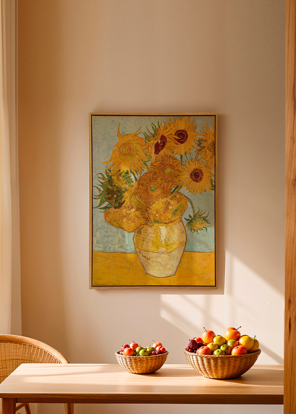 Botanisk poster Solrosor i vas
