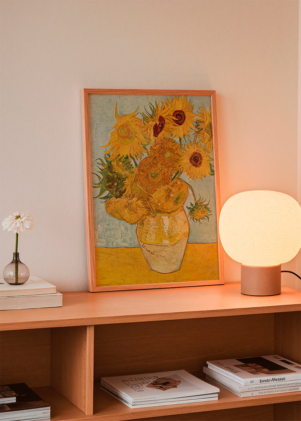 Botanisk poster Solrosor i vas
