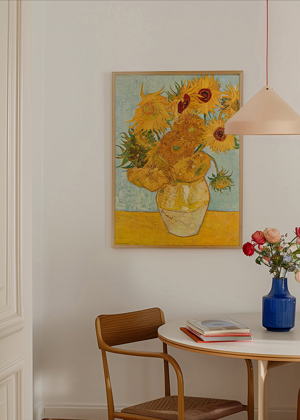 Botanisk poster Solrosor i vas