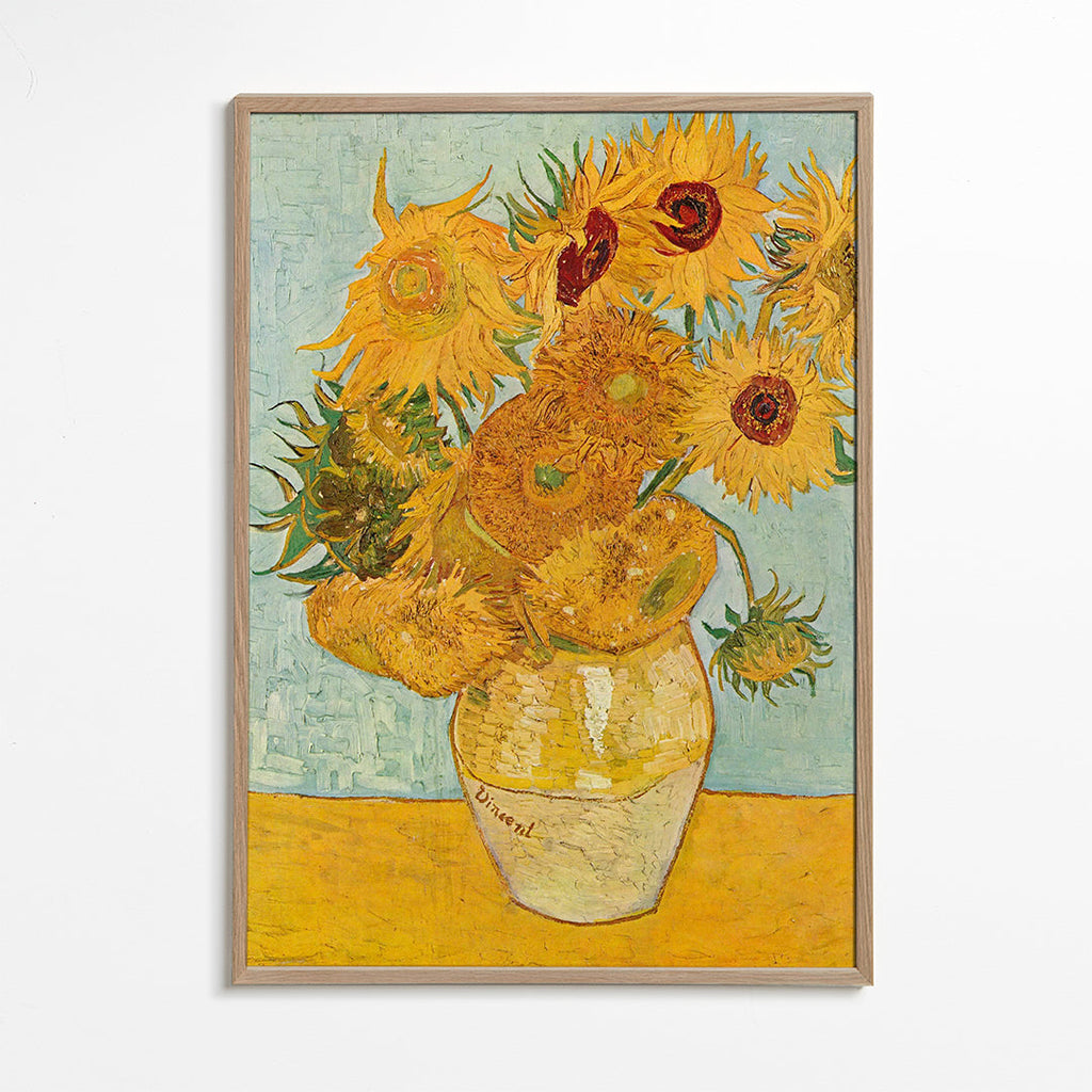 Botanisk poster Solrosor i vas