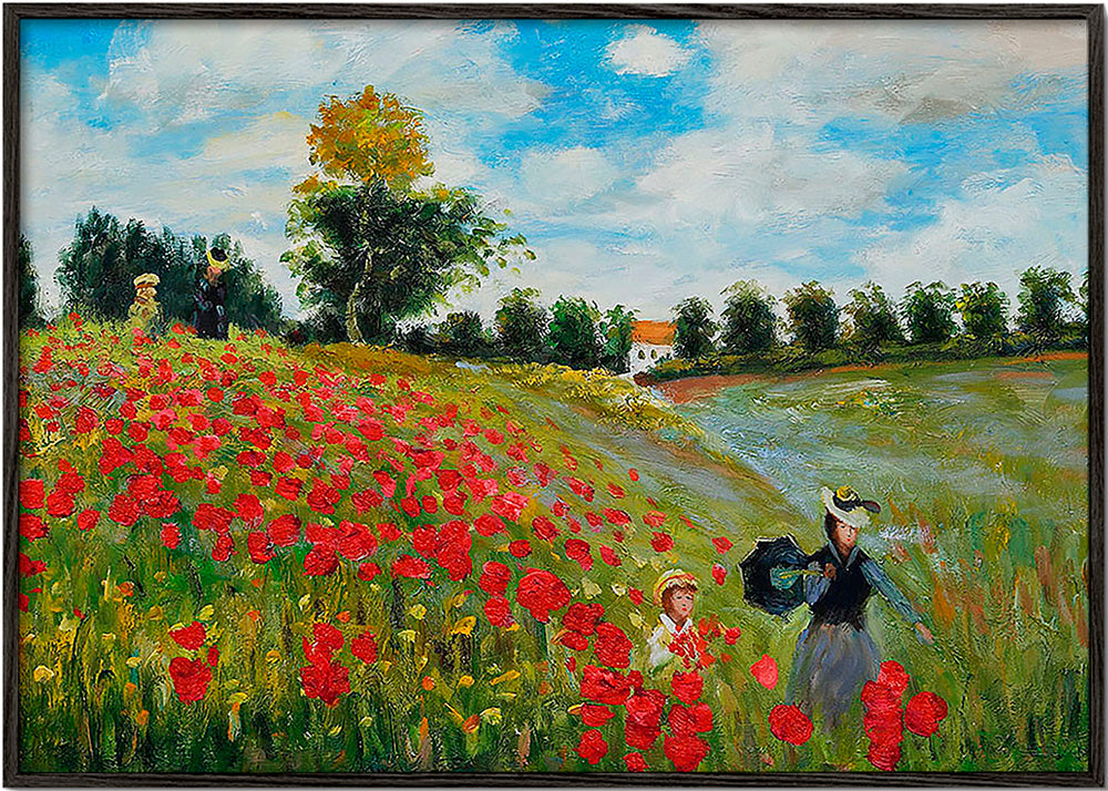 Landskapskonst: vallmofält i Argenteuil