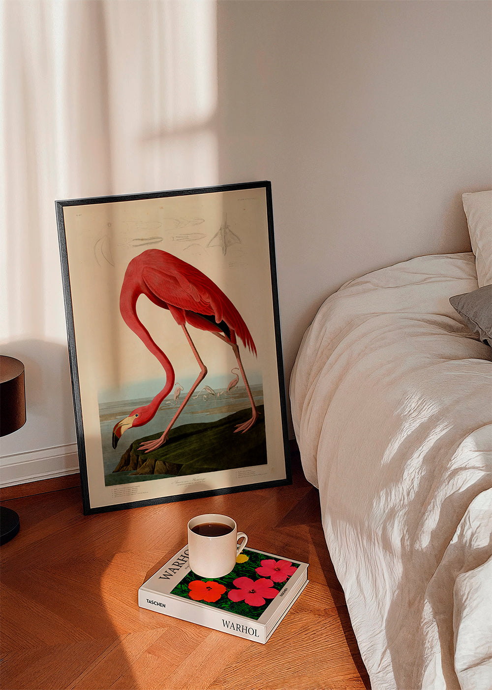 Konstflamingo i Audubon-stil