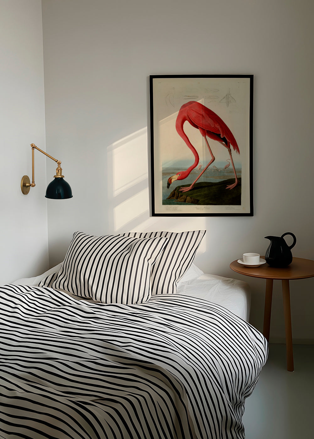 Konstflamingo i Audubon-stil