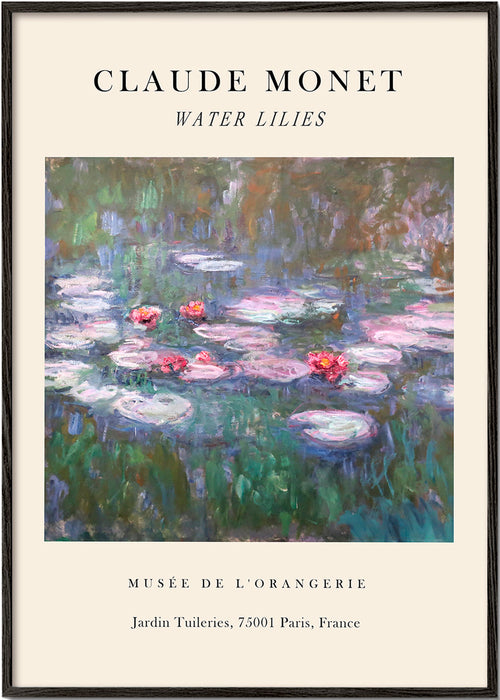 Botanisk poster: Näckrosor impressionistisk