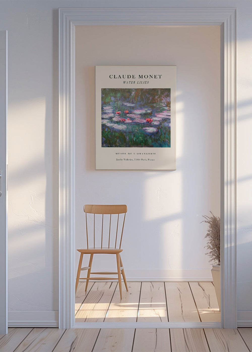 Botanisk poster: Näckrosor impressionistisk