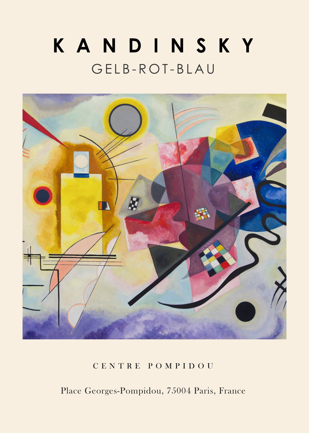 Gelb-Rot-Blau Exhibition - Vasili Kandinsky - Unframed art print