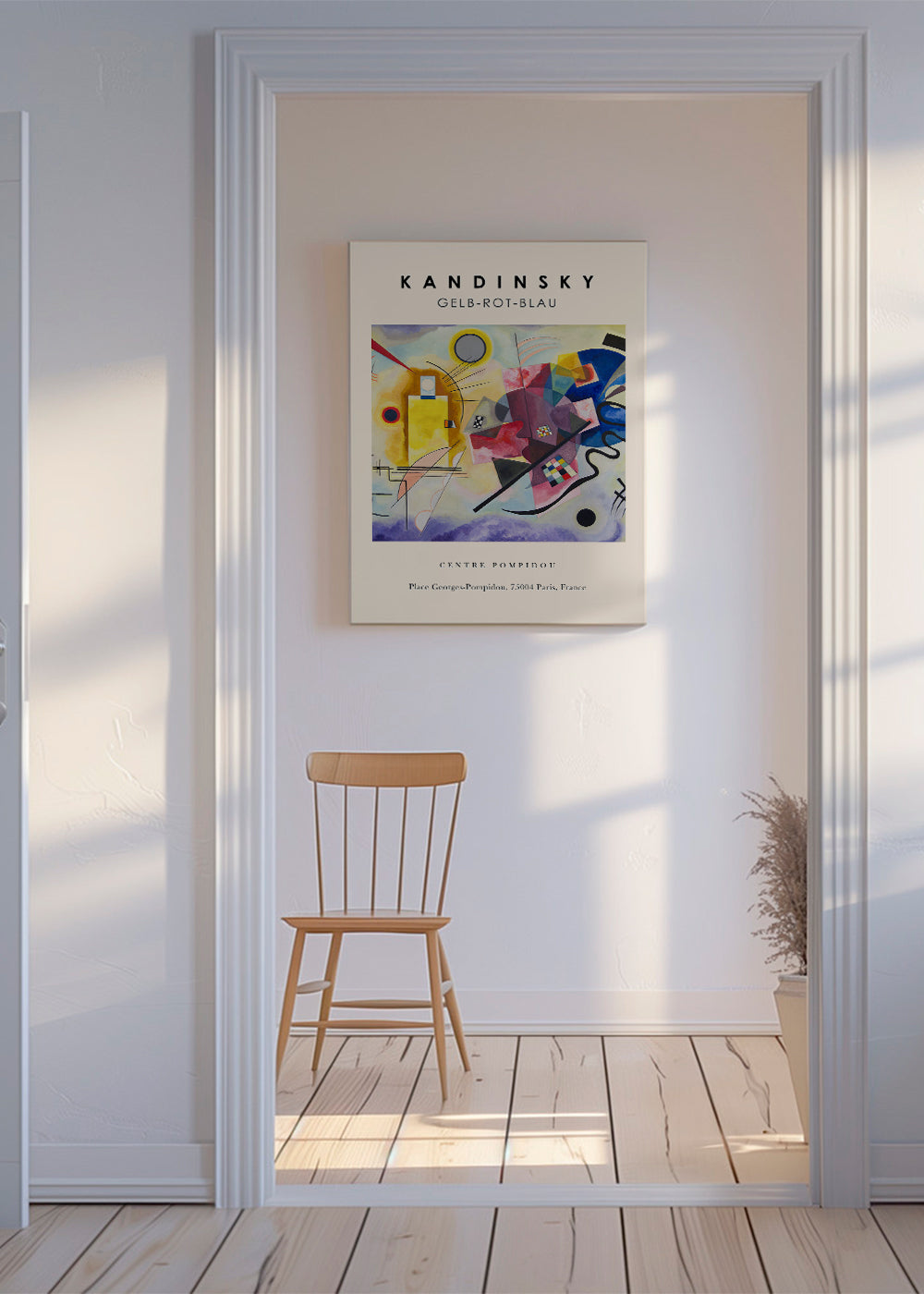 Abstrakt konst Kandinsky Gelb-Rot-Blau