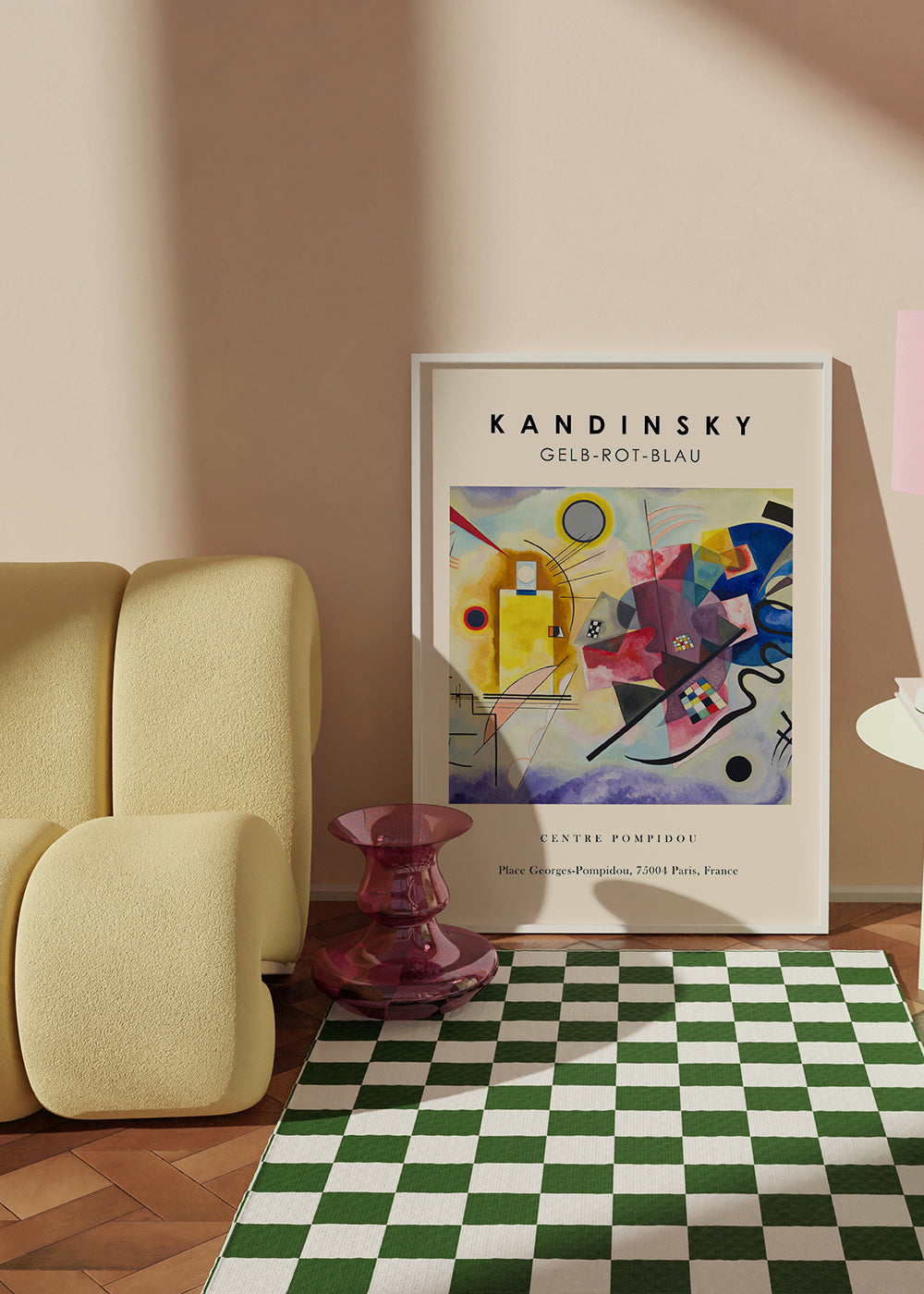 Abstrakt konst Kandinsky Gelb-Rot-Blau