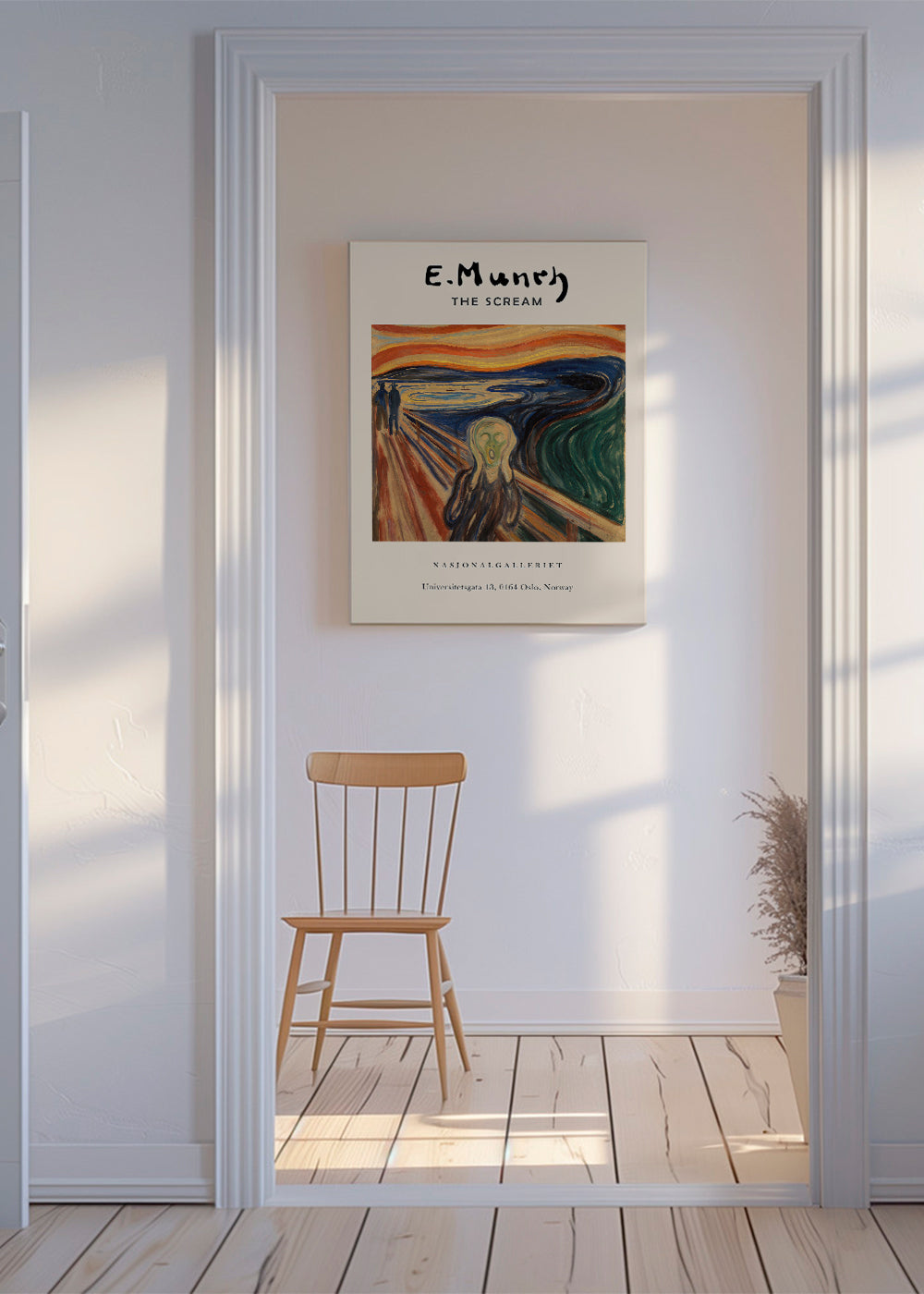 Abstrakt konstverk med expressionistisk figur