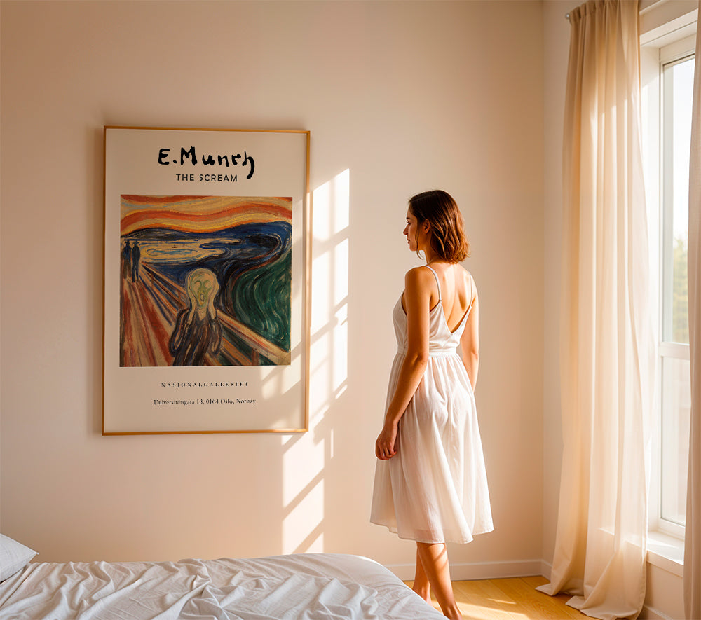 Abstrakt konstverk med expressionistisk figur