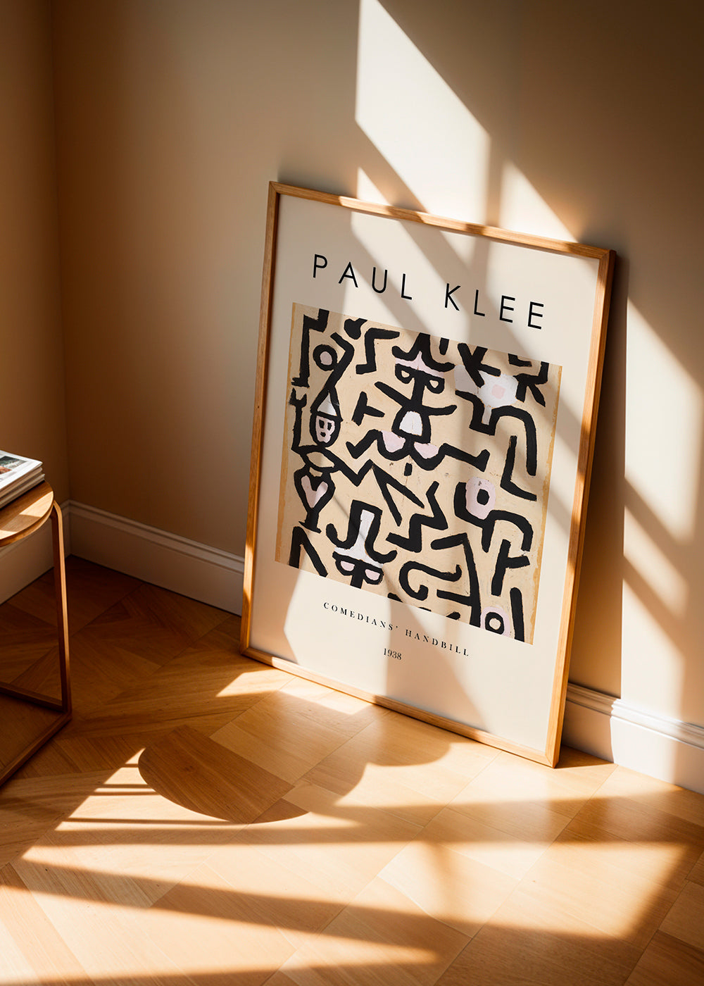 Abstrakt verk Paul Klee linjer och gester 1938