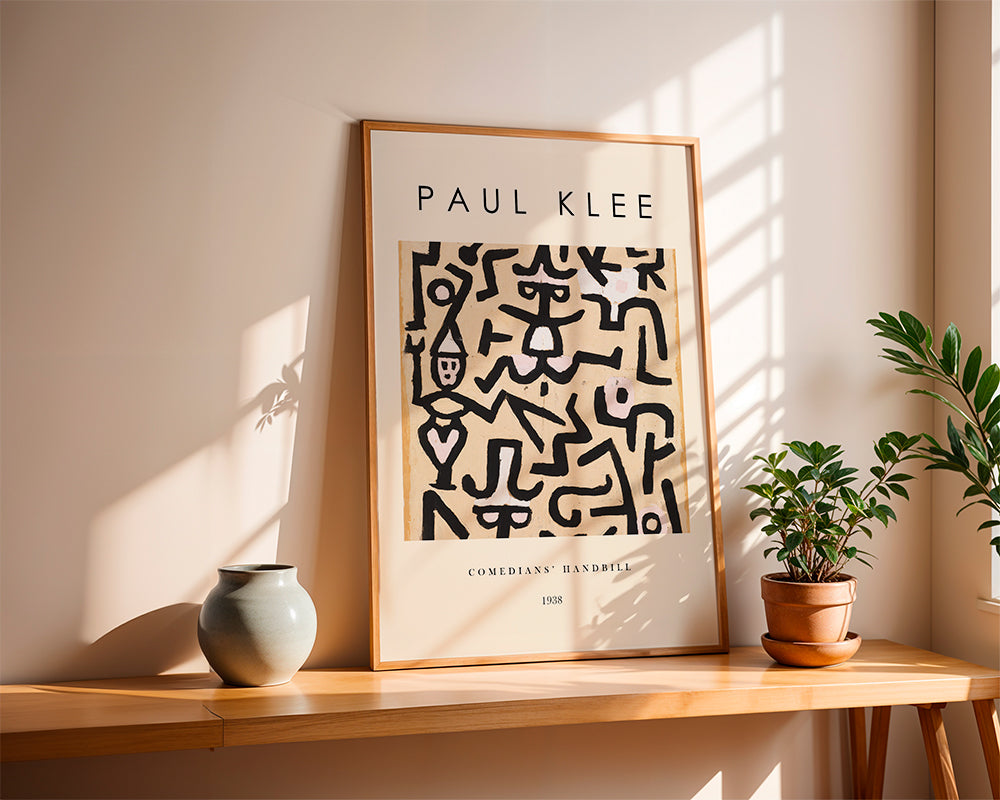 Abstrakt verk Paul Klee linjer och gester 1938
