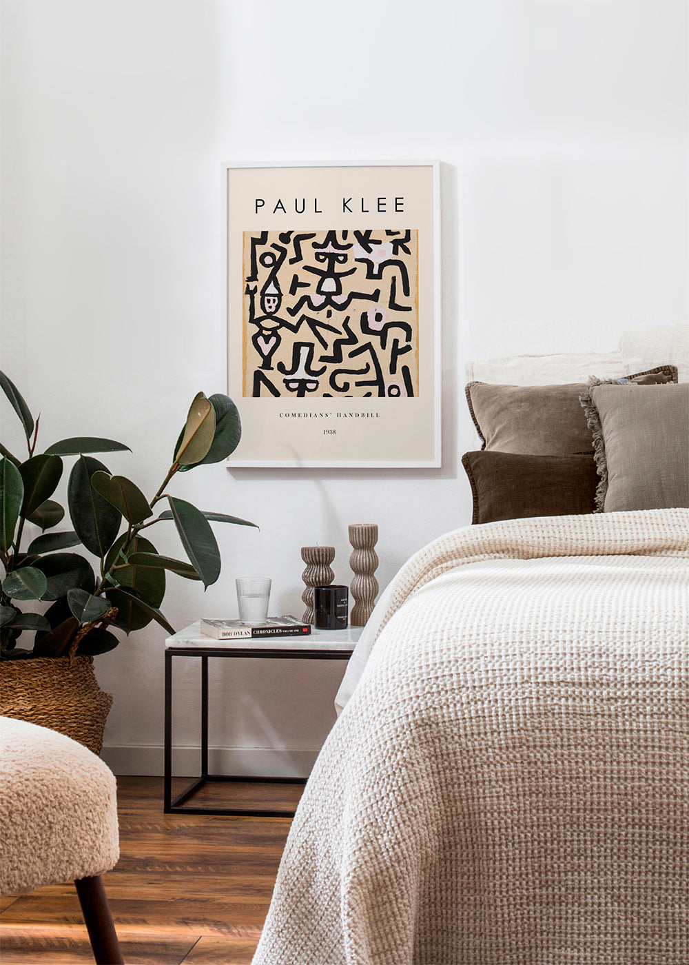 Abstrakt verk Paul Klee linjer och gester 1938