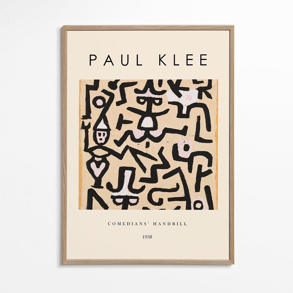 Abstrakt verk Paul Klee linjer och gester 1938